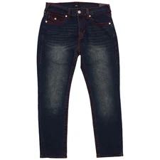 True Religion GENO BIG T FLAP Jeans Men's 34 Dark Woodland Wash Relaxed Fit