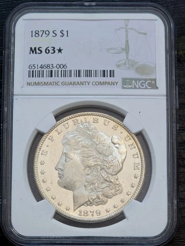 1879-S Morgan Silver Dollar Coin NGC MS63 STAR Looks DMPL PL US $1 UNC GEM BU CH