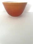 VINTAGE PYREX #401 1.5  BOWL FLAMEGLO RED ORANGE.