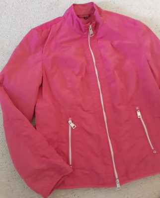 Barbara Lebek -hübsche Kurz-Jacke, Pink, in sich gestreift, glatt/glänzend Gr.40