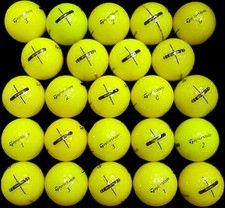 24 TaylorMade Distance Yellow Golf Balls 5A Near Mint High Visibility Used Lot
