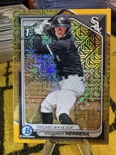 EDUARDO HERRERA 2024 BOWMAN CHROME 1ST MOJO Gold REFRACTOR /50