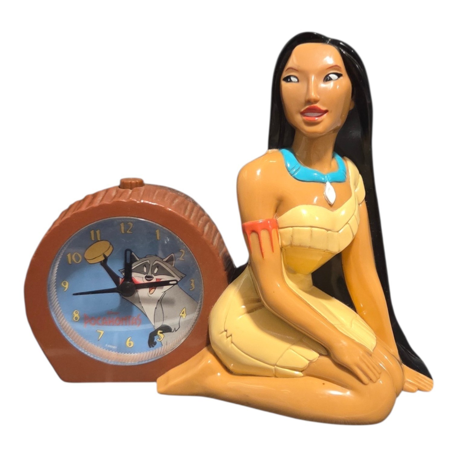 Disney Pocahontas Musical Alarm Clock Tested Works Vintage 1995 Fantasma