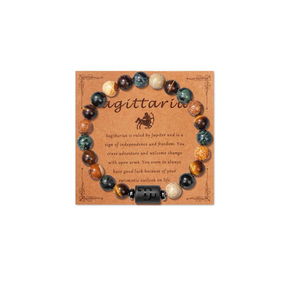 Capricorn Zodiac Bracelet for Women Gemstone Beads Constellation