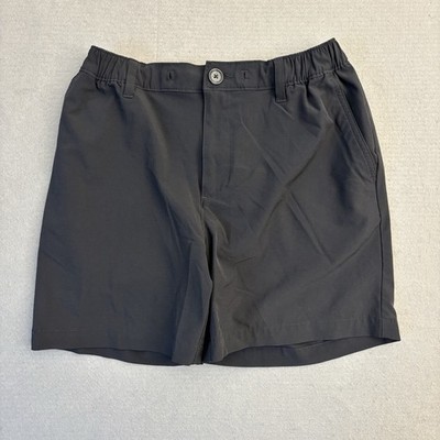 Chubbies Everywear Shorts Mens Medium Black Solid 6'' Inseam Regular Fit Stretch