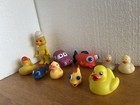 Rubber Duck Figurine Lot Assorted Colors and Styles Bird Animal Toys — photo 1
