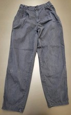 Vintage 90s United Colors Of Benetton Womens Sz 42 Faded Blue Two Pleated Pants
