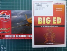 1/72 AIRFIX # HIGH DETAIL VERY RARE OOP BRISTOL BEAUFORT MK.1 & BIG ED ETCH SET