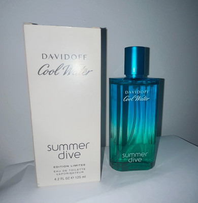 COOL WATER SUMMER DIVE by Davidoff 4.2 oz -125 ml EDT Spray Men ,New AS PICTURED