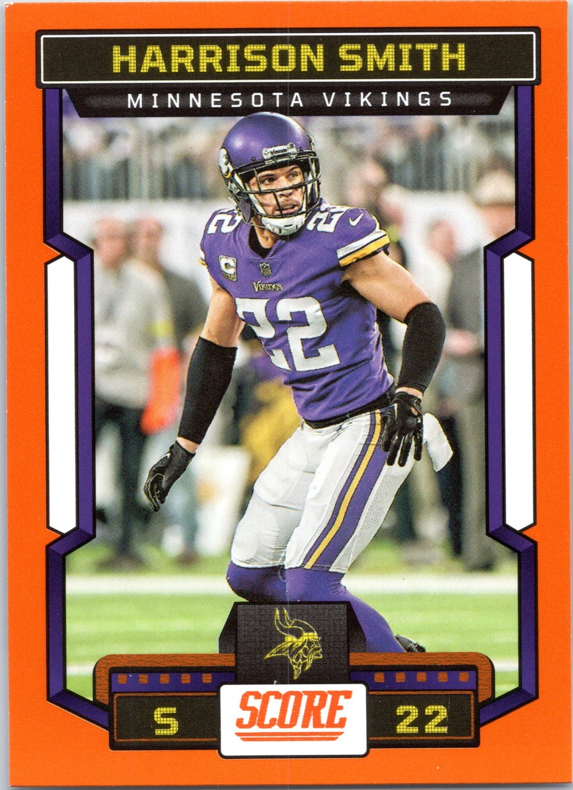 2023 Panini Score #116 Harrison Smith Orange Parallel - Minnesota Vikings