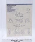 Silver Mirage Motorcycle 1985 ORIGINAL Instructions Blueprints G.I. Joe Hasbro