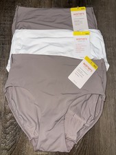 Warners Womens Hi-cut Underwear Pany Nylon Smooth Over High Waist 3-Pair B , M