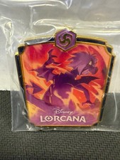 Disney Lorcana Shimmering Skies League Promo Pin: Madam Mim Purple Dragon Form