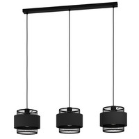 Industrielle Moderne HäNgelampen 3X40W/E27 Schwarz IP20