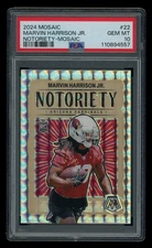 2024 Panini Mosaic Notoriety Mosaic Prizm Marvin Harrison Jr RC Rookie PSA 10