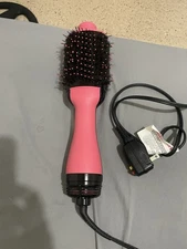 Revlon Salon One-Step Hair Dryer and Volumizer Hot Air Brush Black/Pink RVDR5222