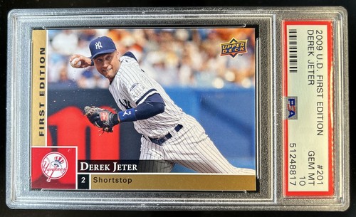 2009 Upper Deck First Edition Derek Jeter #201 New York Yankees PSA 10 GEM MINT
