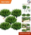 Realistic 20 Bundle Boxwood Shrubs - Perfect for Indoor & Outdoor Decoration