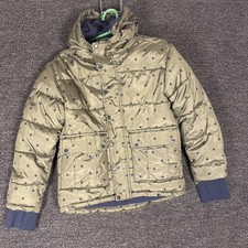 Girl Puffer Jacket Size 8 There Abouts Green and Blue Polka Dots