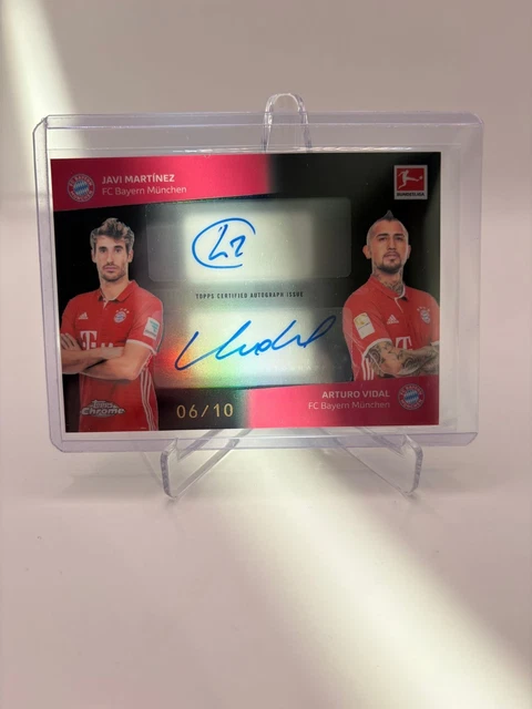Topps Chrome Bundesliga Javi Martinez / Arturo Vidal Dual Auto /10