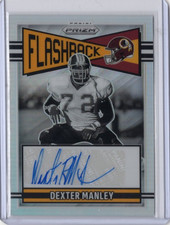DEXTER MANLEY NFL 2025 Panini Prizm Flashback Silver Auto 133/149 #FLA-DMY Card