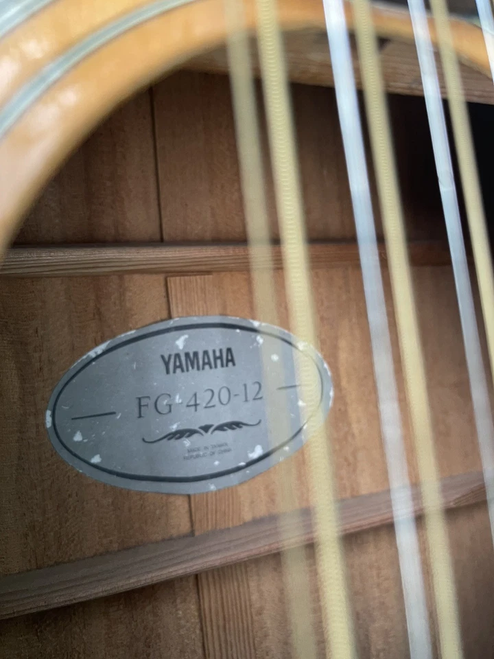 YAMAHA FG-420-12 ACOUSTIC 12 STRING GUITAR RIGHT-HANDED NICE! - Image 2 of 4
