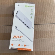 j5create - USB-C Multi-Port Hub with Power Delivery - Eco White