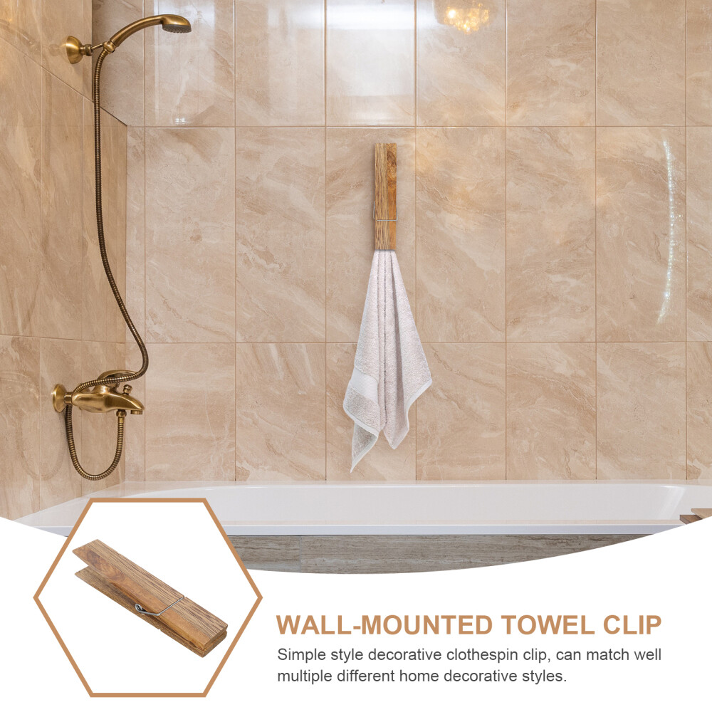 Pieces Towel Rack Large Clothes Peg Decor Bathroom Clothespin