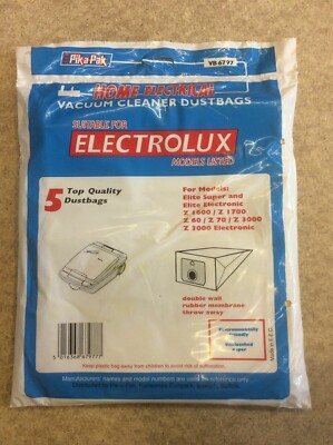 Staubsaugerbeutel, Electrolux Elite Super Electronic Z1600 Z1700 Z60 Z70 Z3000