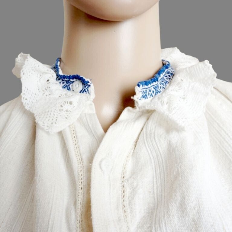 Vintage Romanian peasant blouse ,folk handmade bl… - image 4