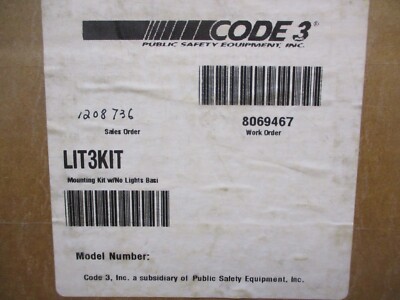 Code 3 LIT3 Strap Kit for Ford PI Sedan
