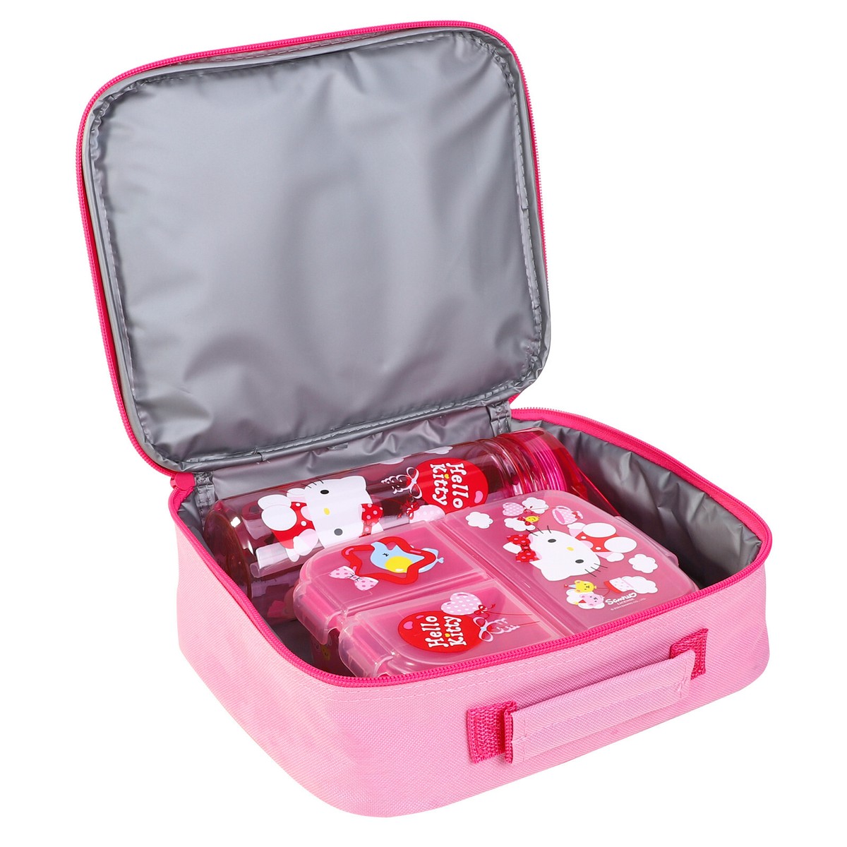 Hello Kitty Kids Lunch Box Set – Lunch Bag, Lunch Box and 580ml