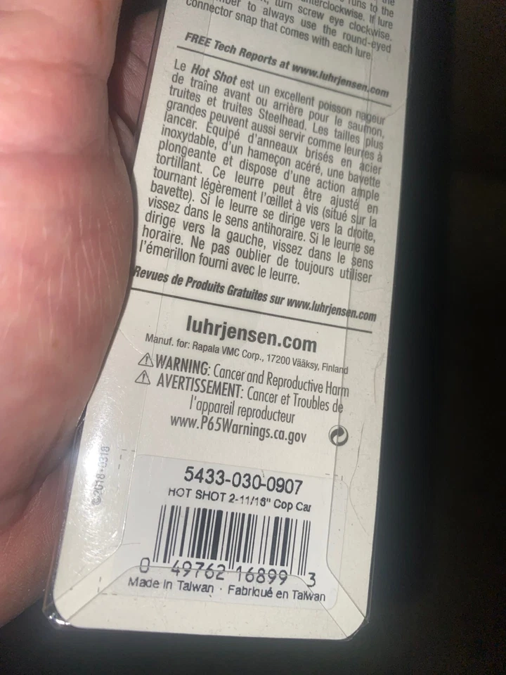 Luhr-Jensen, Hot Shot! 30. 2-11/16" Cop Car - Image 3 of 3