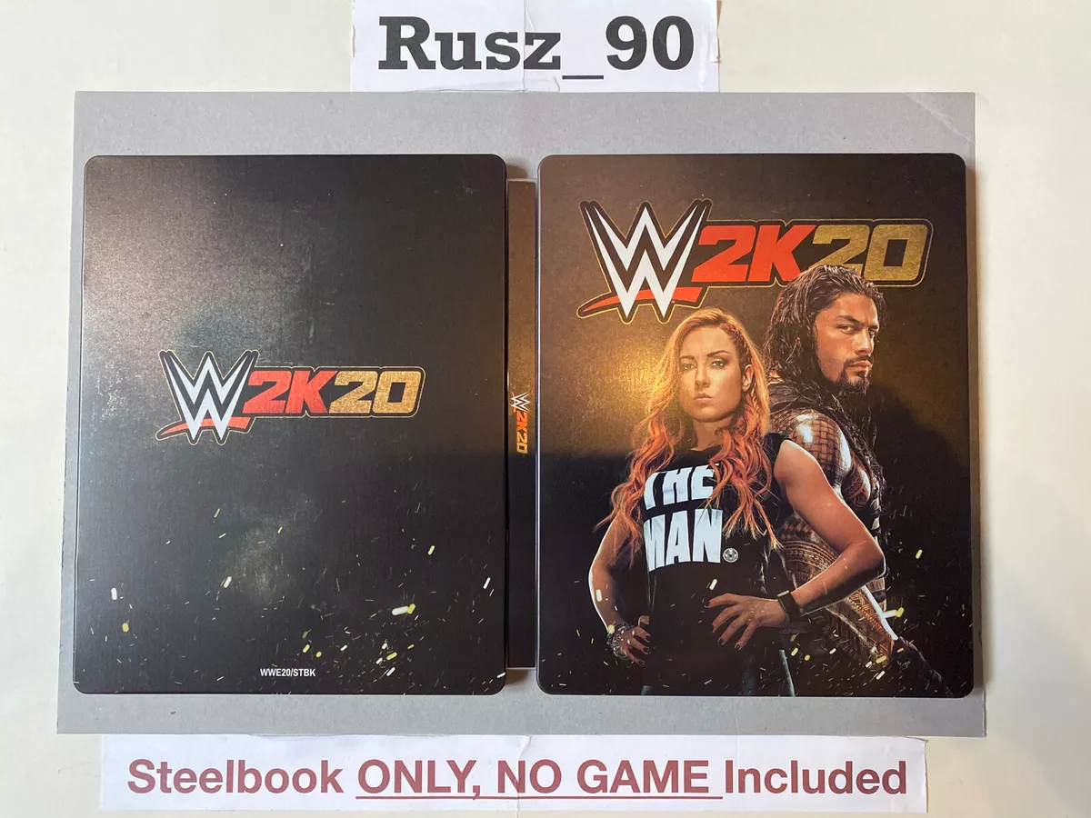 STEELBOOK ONLY WWE 2K20 PS4 Xbox One IN EXCELLENT CONDITION SEE