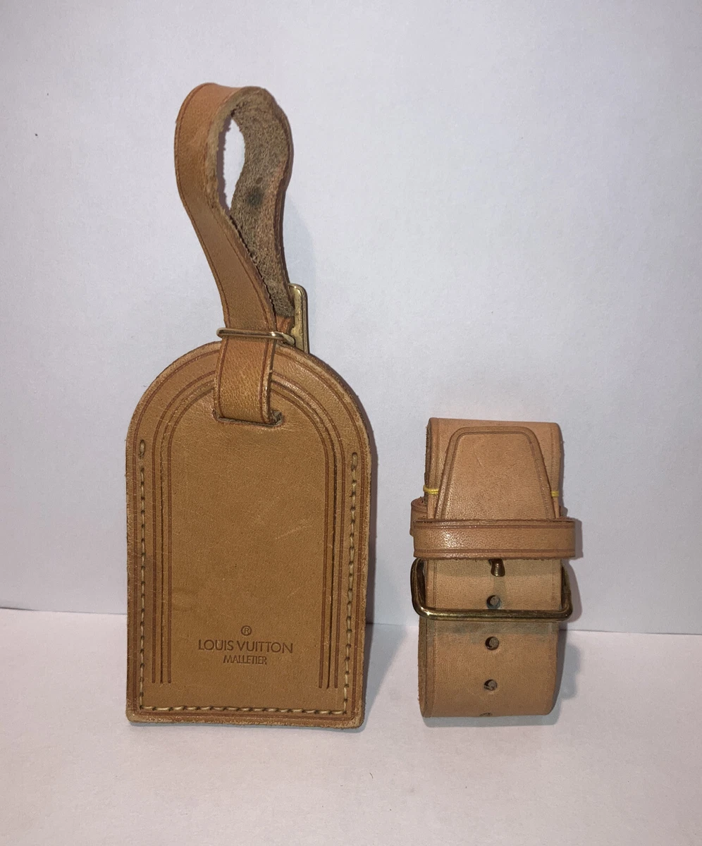 Authentic Louis Vuitton LV Name Tag and Poignet set Pre-owned.