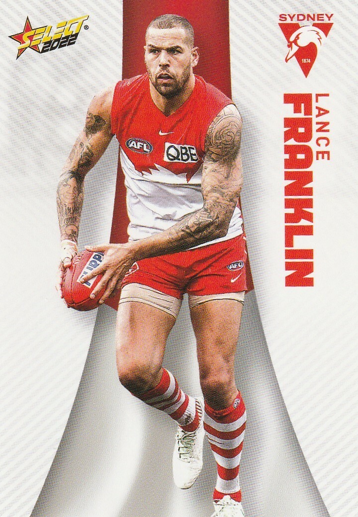 AFL 2022 Select Sydney Swans Lance Franklin Card