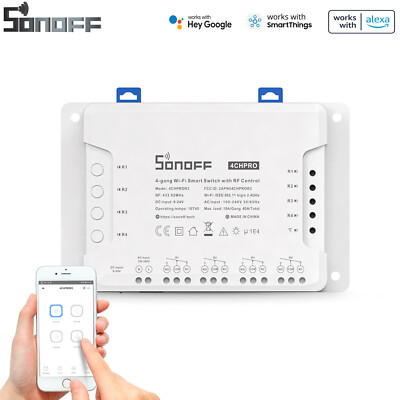 SONOFF 4CH PRO R3 Wifi Smart Licht Schalter WLAN 4 Wege Switch APP-Steuerung