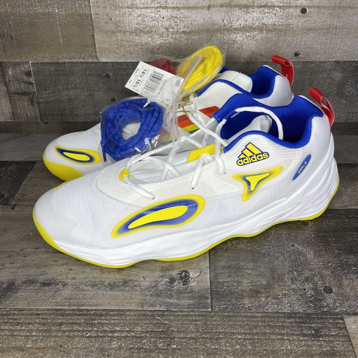 adidas Exhibit A Men's White Basketball Shoes Sport Sneakers