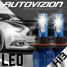AUTOVIZION LED HID Headlight kit H13 9008 White for 2009-2014 Dodge Challenger