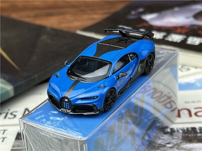 1/64 Scale Bugatti Chiron Pur Sport Blue Diecast Car Model Toy | eBay