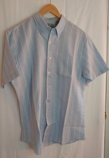 Awesome Vintage Blue Collins and Bailey S/S Dress Shirt Men's Large Button Down