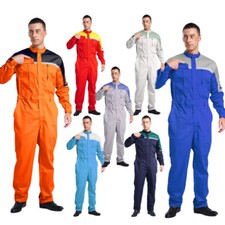 Mens Coveralls Pants Uniform Workplace Jumpsuit Straps Bodysuit Safe Full-body