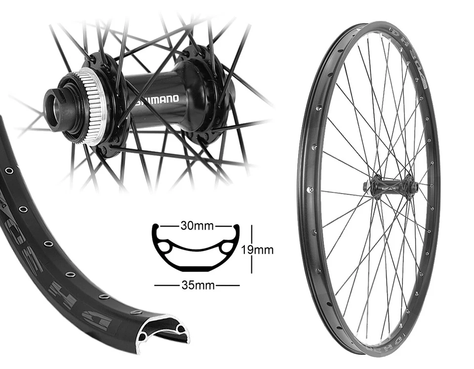 BÄRWINKELS Vorderrad 29 Zoll Disc 30-622 MTB Hohlkammer Boost Steckachse 15x110 Centerlock