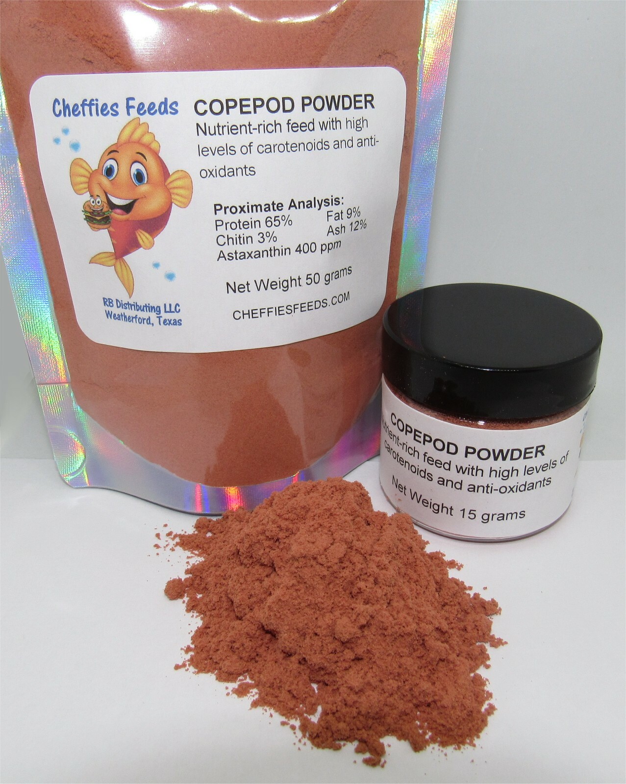 Copepod Powder Protein NutrientRich Astaxanthin fish food baby fry