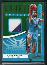 2019-20 Cody Martin 2/5 Patch Panini Absolute Rookie RC Threads Green
