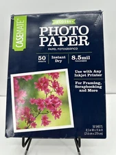 Casemate Glossy Photo Paper Letter Size Pack Of 44 Sheets Instant Dry