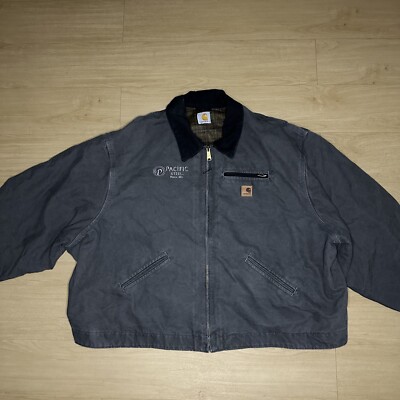 Carhartt Detroit Blanket Lined Jacket SZ 5XL Gray Duck Company