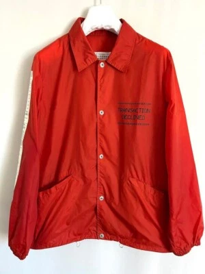 Maison Margiela Veste Coach En Nylon Pour Homme Taille 46 Authentique - Photo 1/4