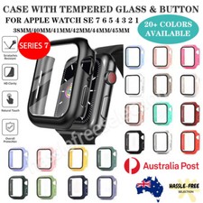 For Apple Watch iWatch Case Full Cover Screen Protector Series 7 6/5/4/3/2/1/SE