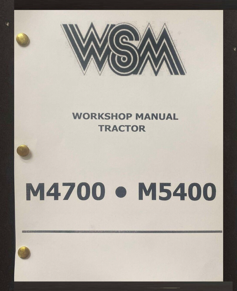4700 5400 DTN Tractor Technical Workshop Repair Manual Kubota